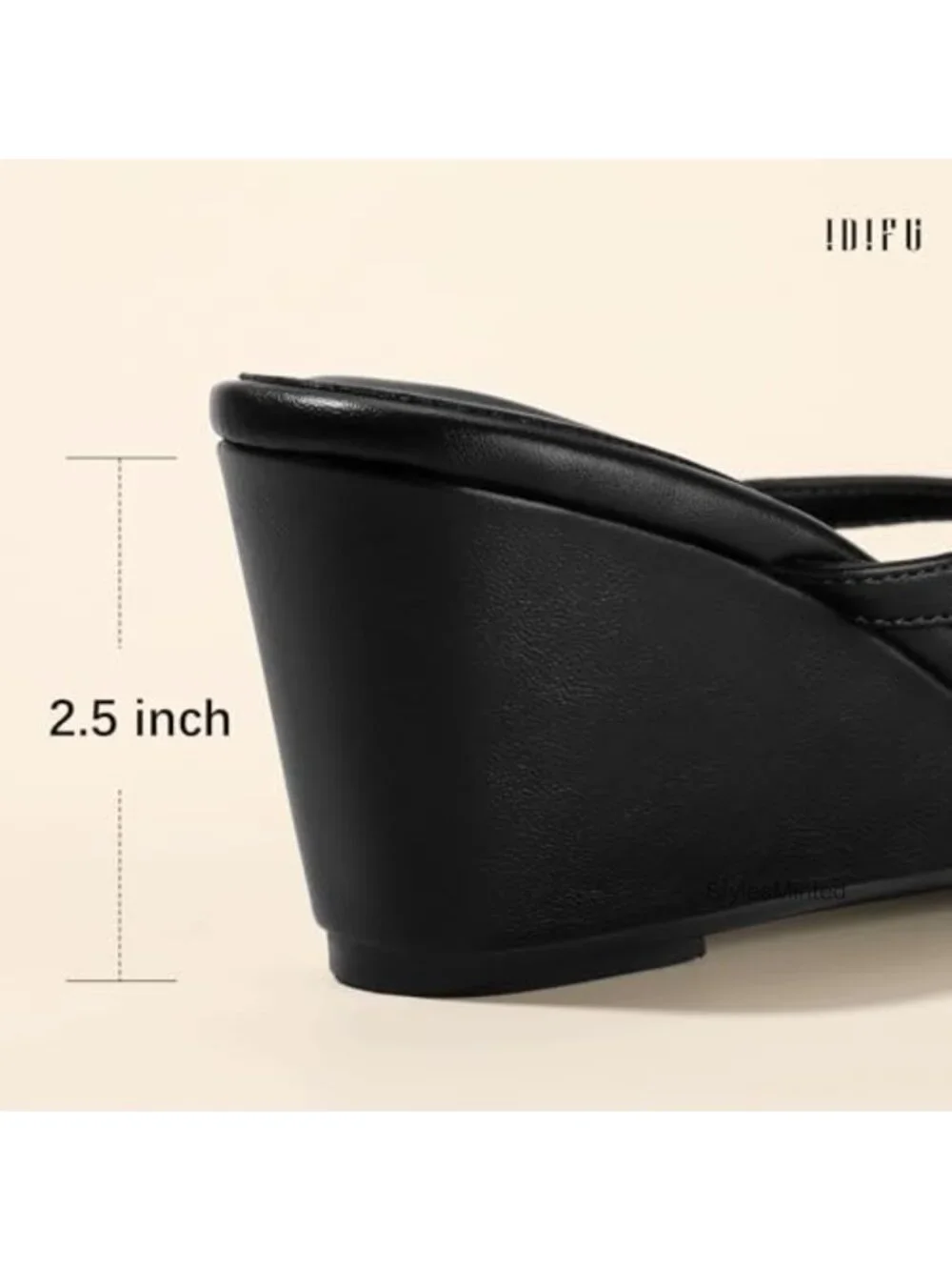 Wedge Sandals for Women Thong Flip Flops Strappy Round Toe Slip On Summer